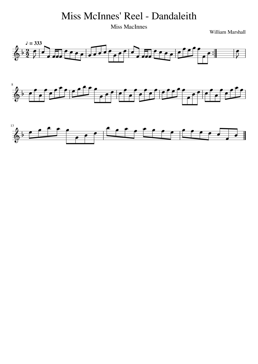 Miss McInnes' Reel - Dandaleith