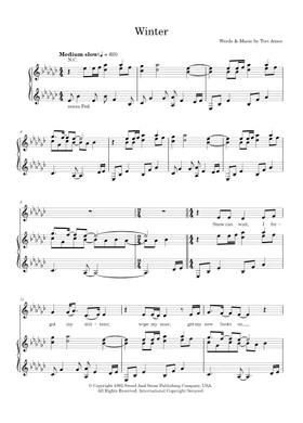 Free Tori Amos sheet music | Download PDF or print on Musescore.com