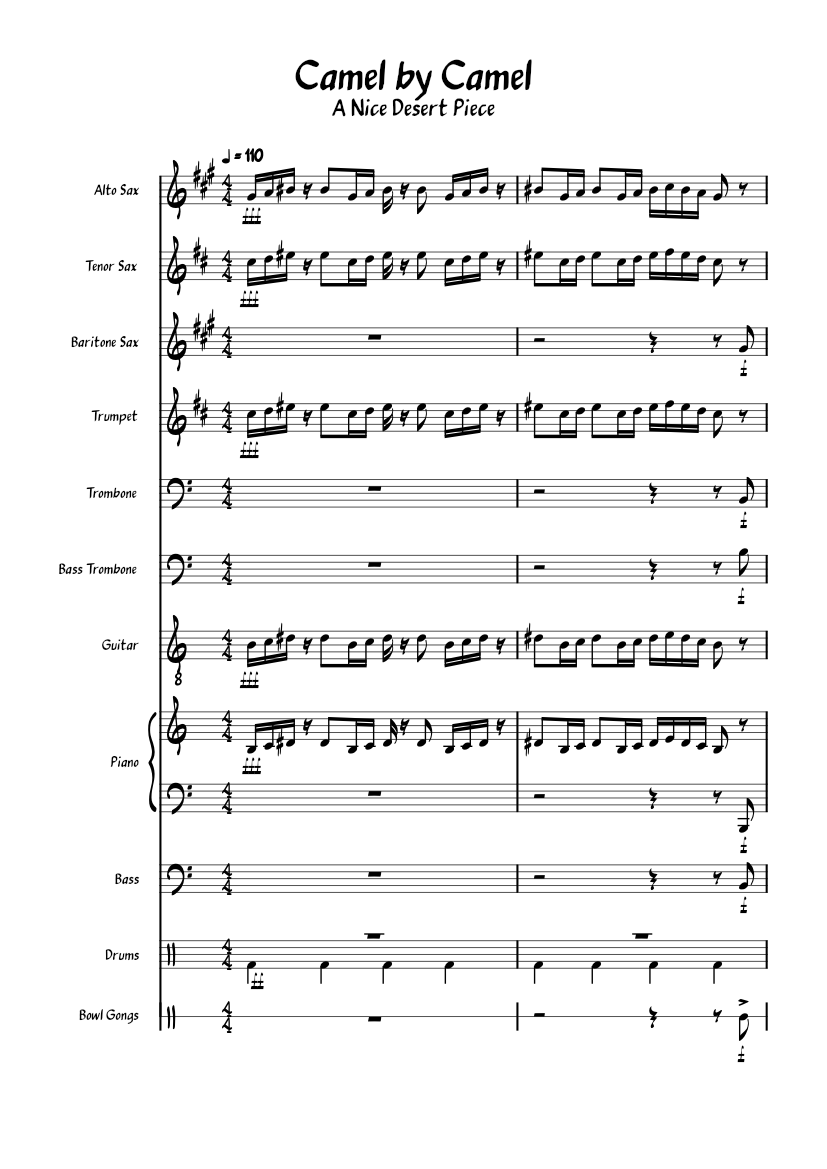 Camel by Camel – Sandy Marton Camel by Camel Sheet music for Piano ...
