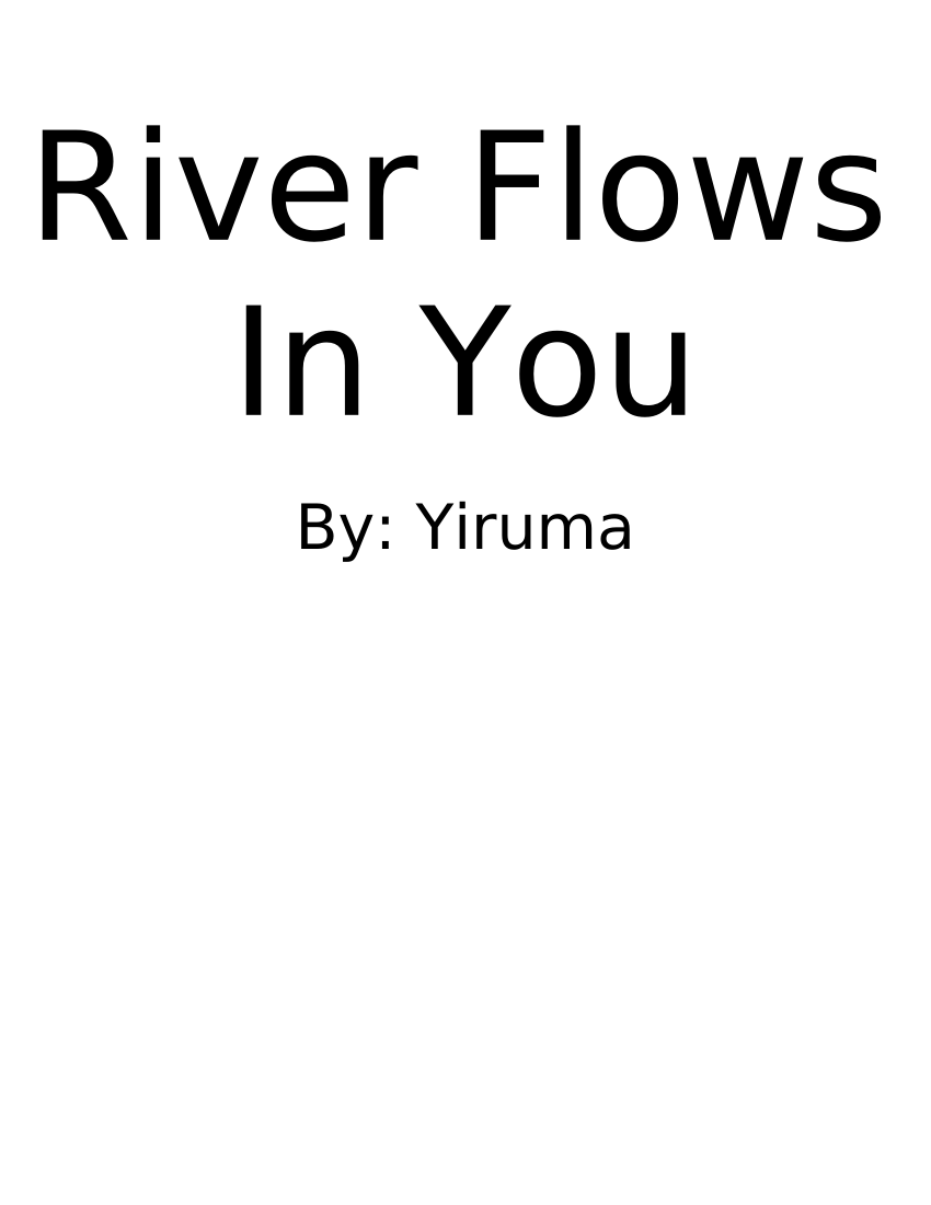 River Flows in You