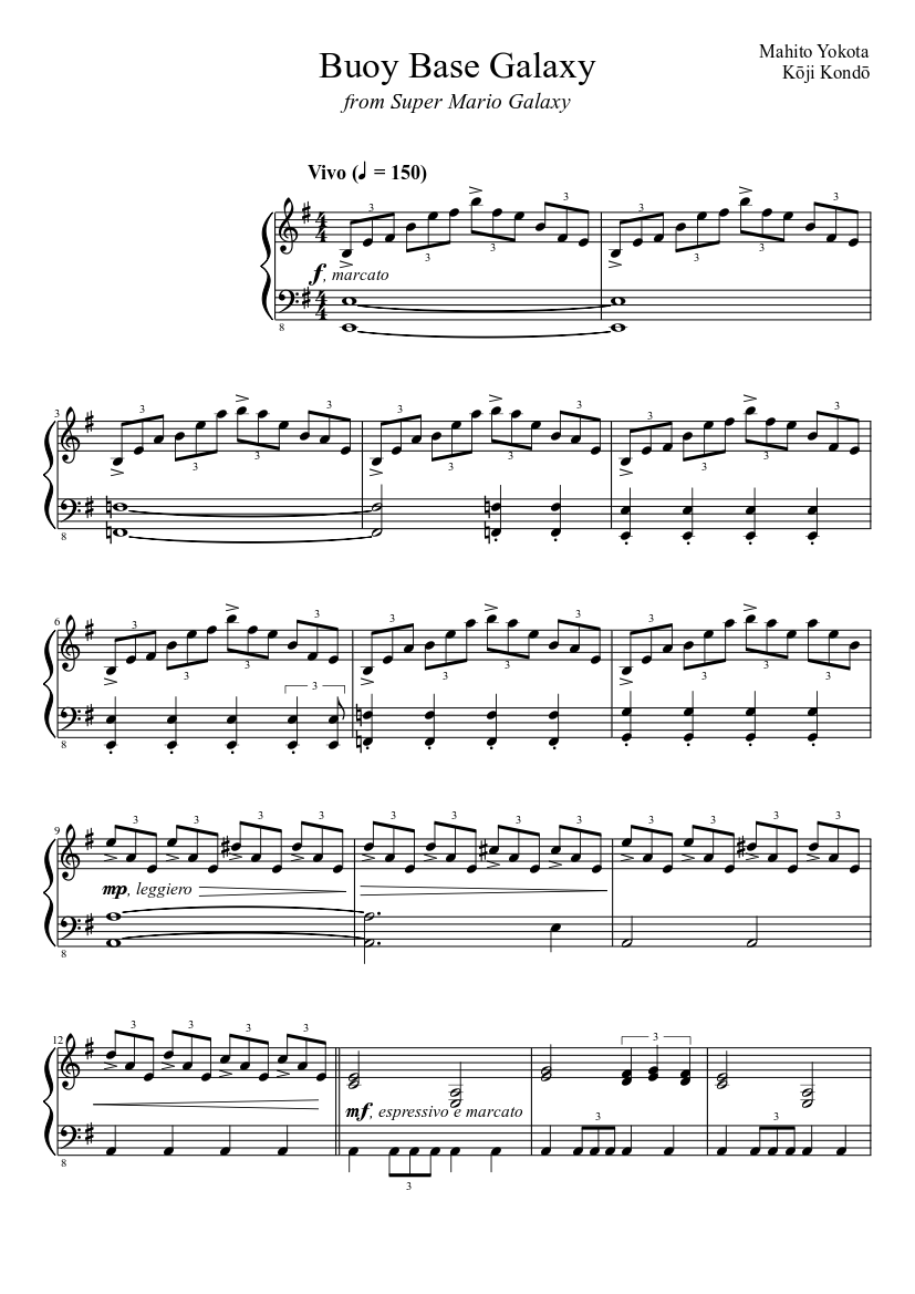 Buoy Base Sheet music for Piano (Solo) | Musescore.com