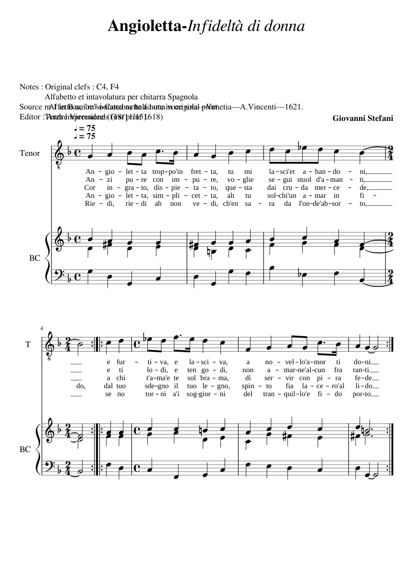 Angioletta - Infideltà di donna