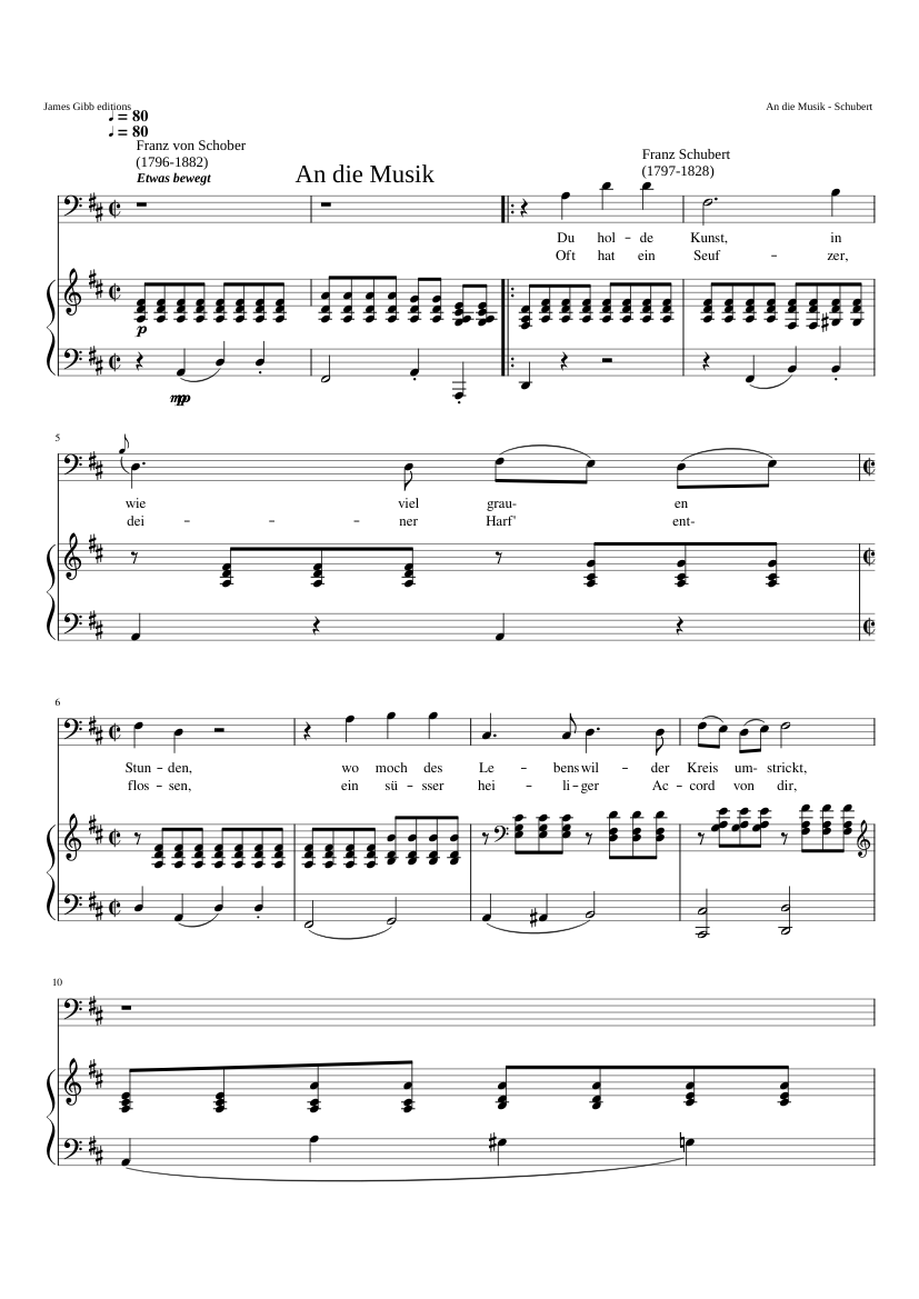 An die Musik D.547