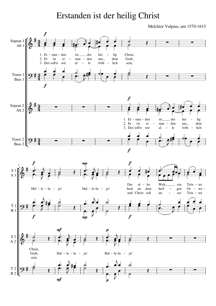 Erstanden ist der heilig Christ