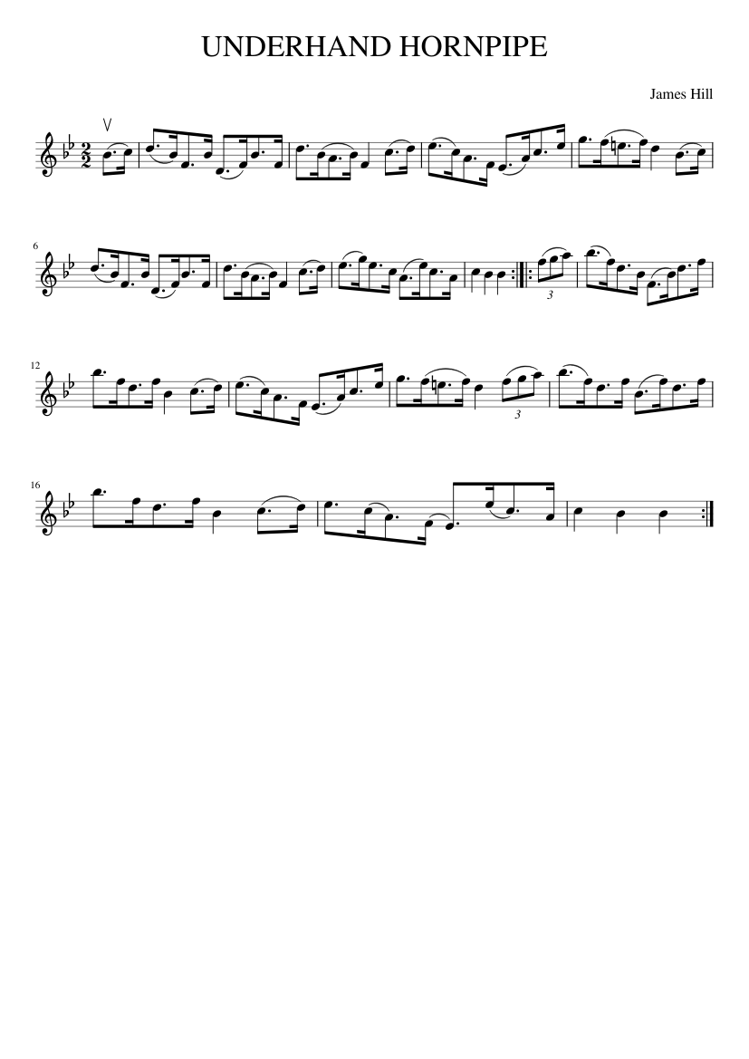 UNDERHAND HORNPIPE