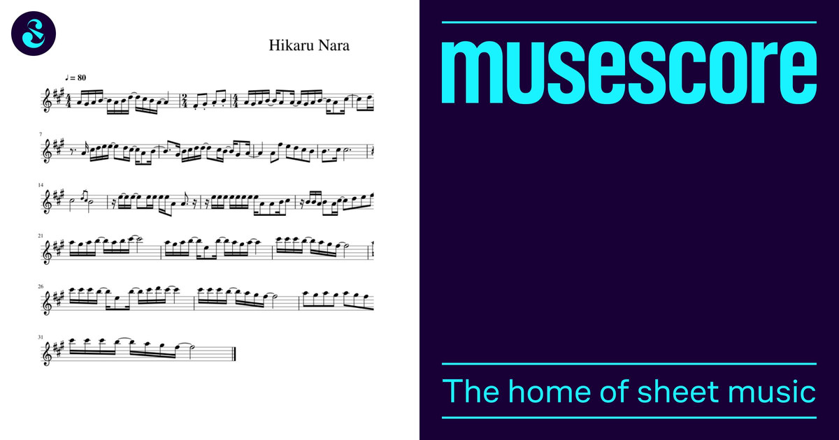 Hikaru Nara Sheet music for Violin (Solo)