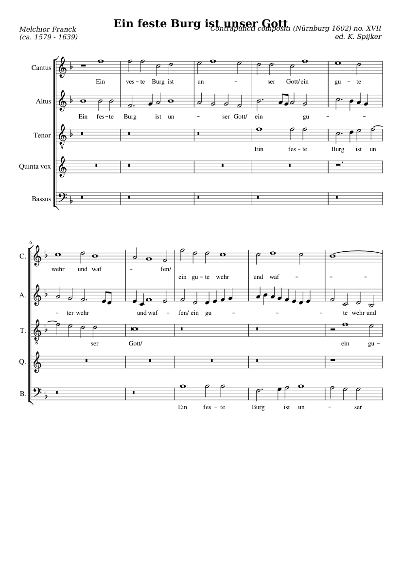 Ein feste Burg ist unser Gott