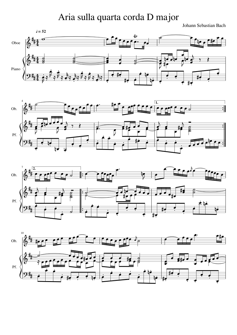 Air on the G string (D major)