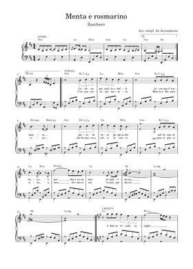 Free Zucchero sheet music | Download PDF or print on Musescore.com