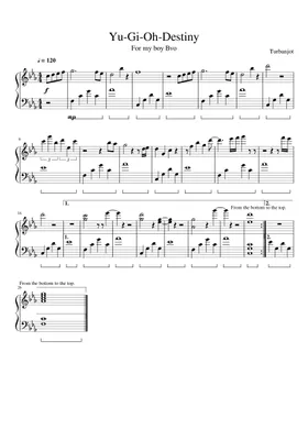 Yu*Gi*Oh! VRAINS Opening 1 With The Wind (Temp) Sheet music for