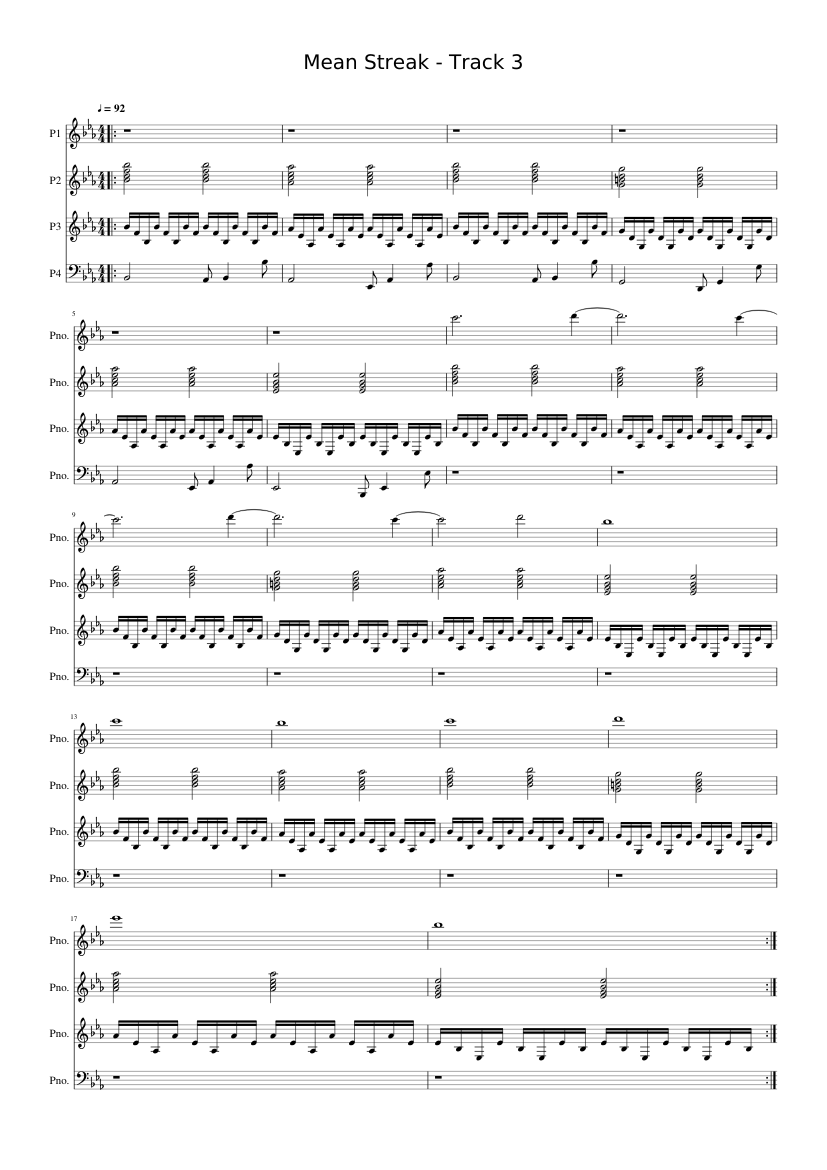 ZX Spectrum: Mean Streak - Track 3 Sheet Music with Chords for