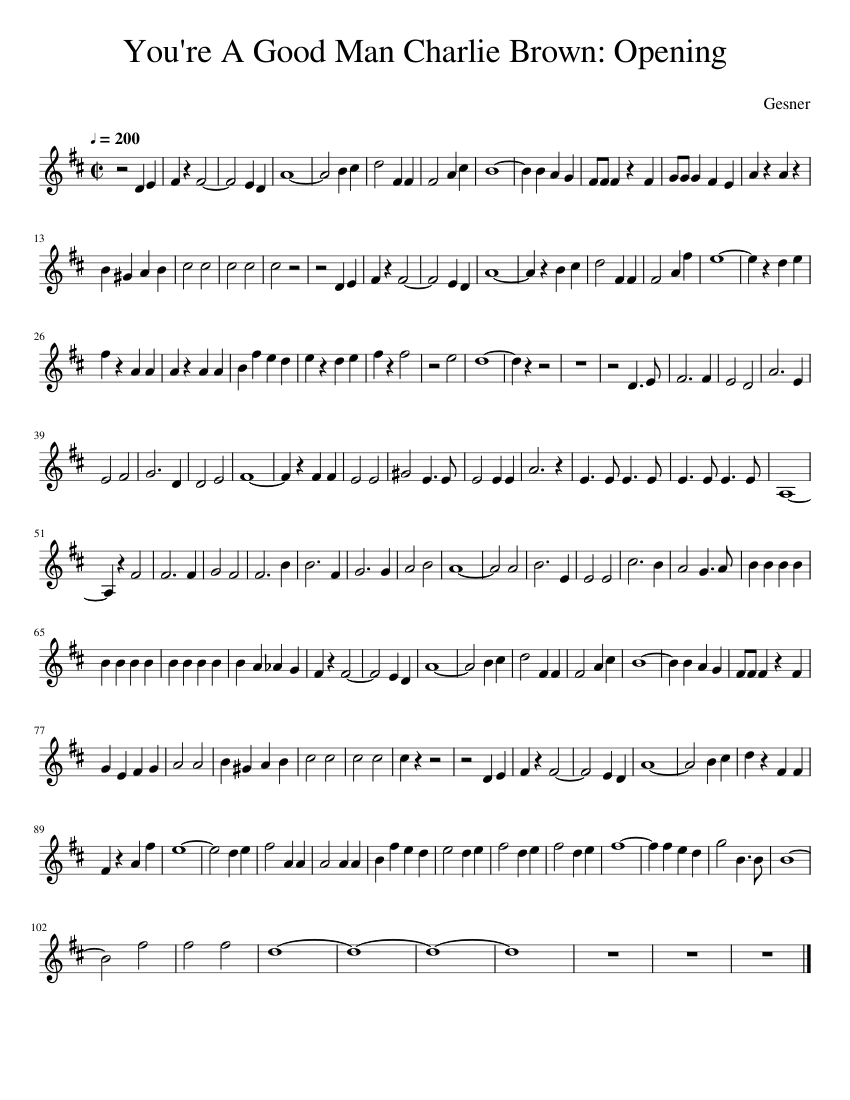 you-re-a-good-man-charlie-brown-opening-sheet-music-for-piano-solo