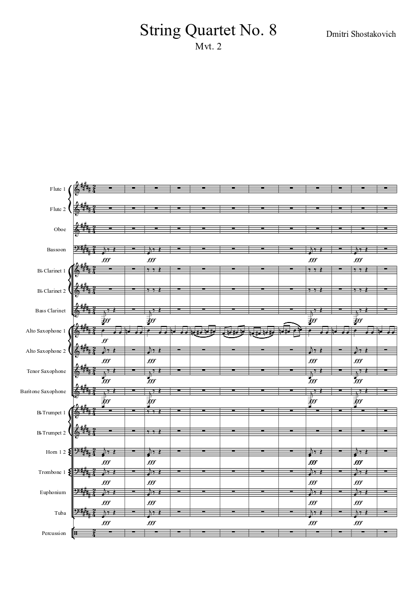 String Quartet No 8 op.110