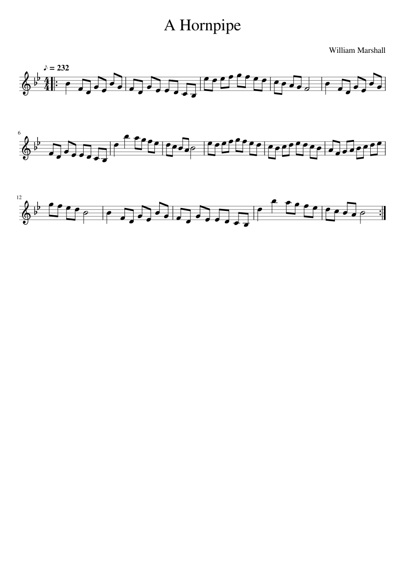 A Hornpipe