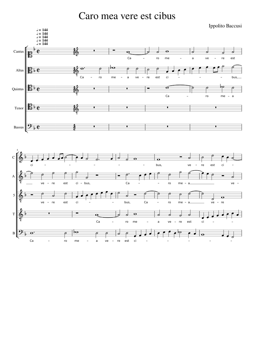 Caro mea vere est cibus