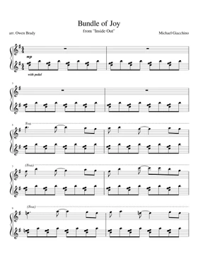 bundle of joy by Michael Giacchino free sheet music | Download PDF or print  on Musescore.com