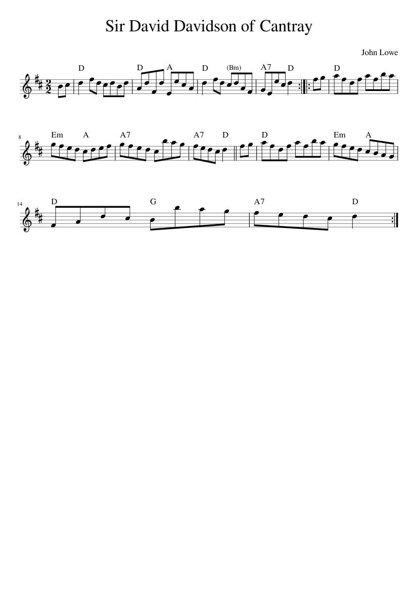 SIR DAVID DAVIDSON OF CANTRAY