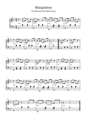 Free Hårgalåten by Misc Traditional sheet music | Download PDF or print on  Musescore.com