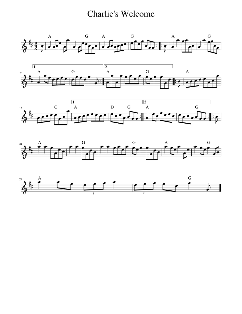 Welcome Charlie Script Charlie's Welcome Sheet music for Piano (Solo) | Musescore.com