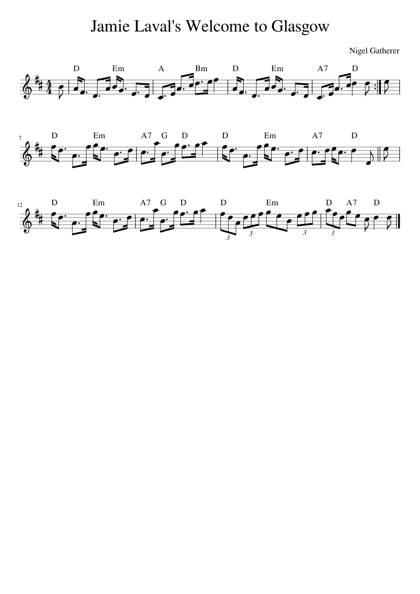 Jamie Laval's Welcome to Glasgow