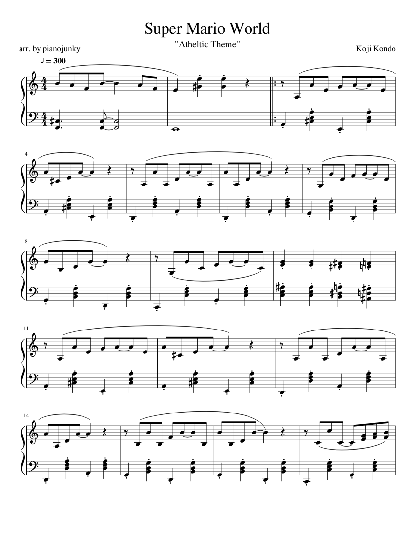 楽しいバイエル併用 スーパーマリオワールド全曲集