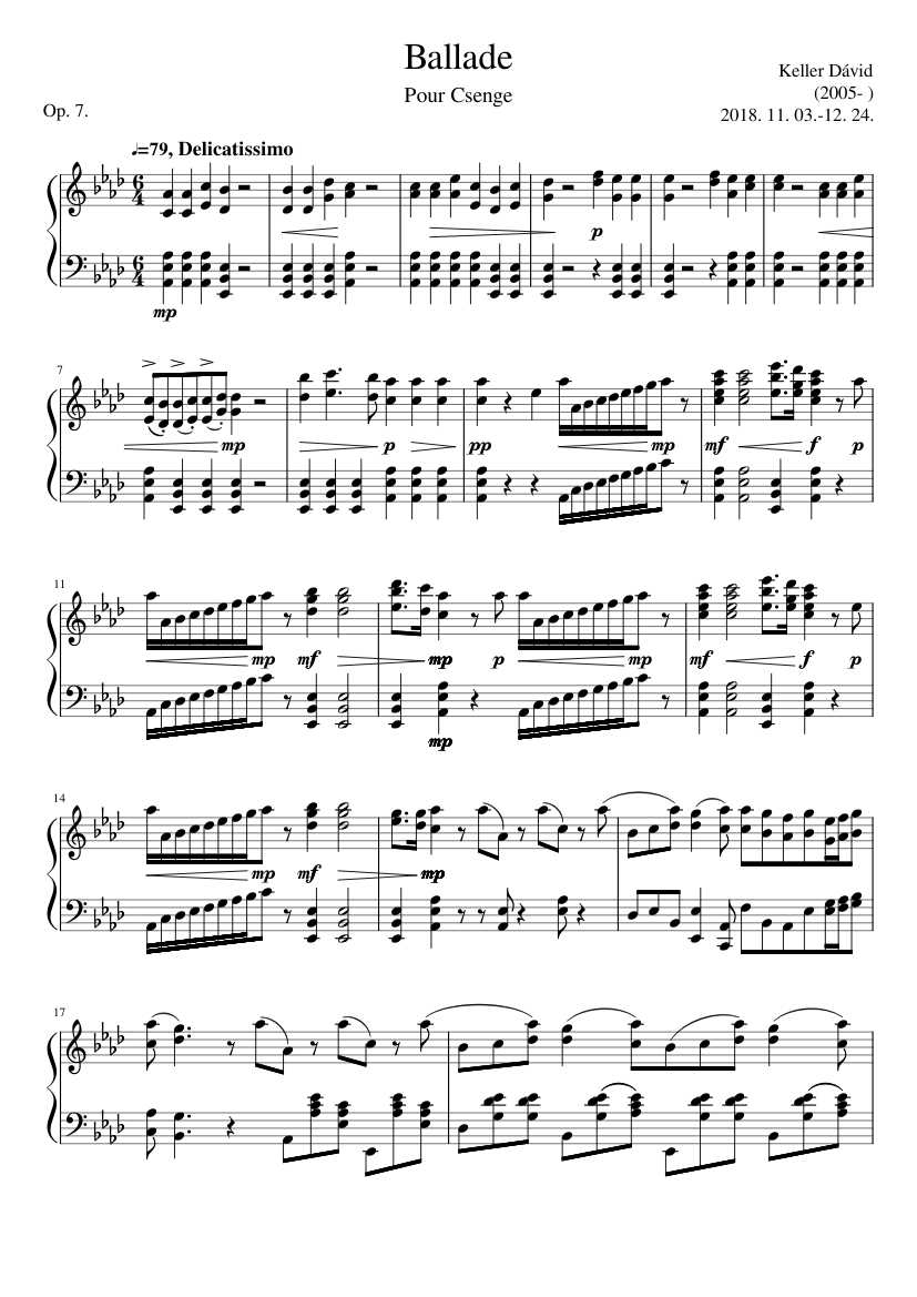 Ballade in A flat major