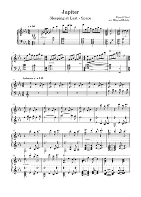 Free Sleeping at Last sheet music | Download PDF or print on Musescore.com