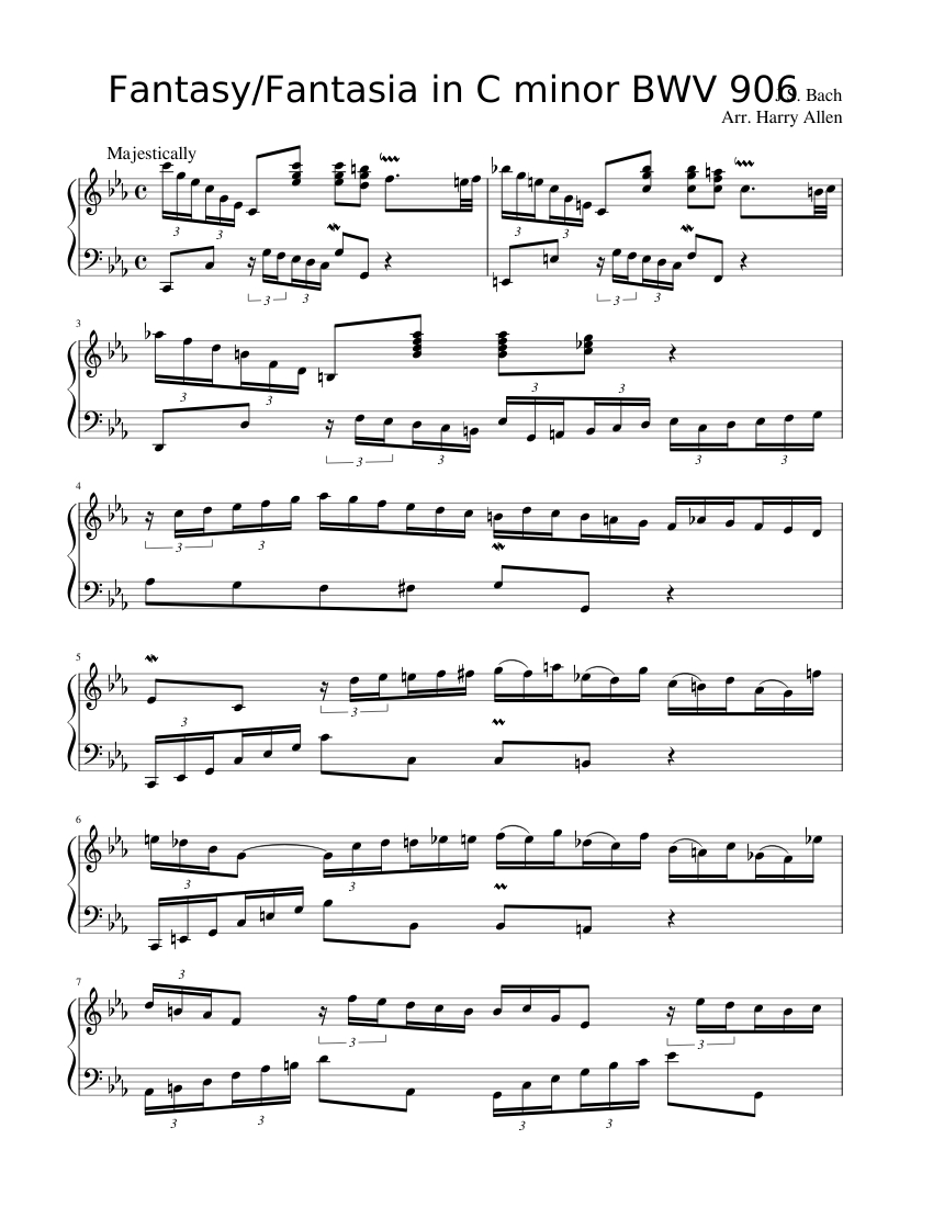 Fantasia and Fugue in C minor BWV 906