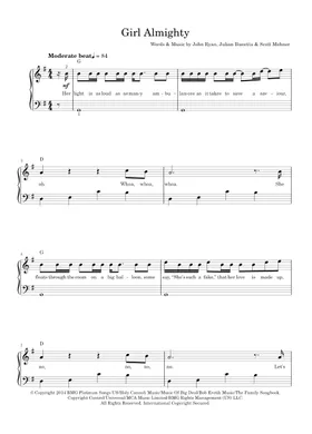 Free Girl Almighty by One Direction sheet music