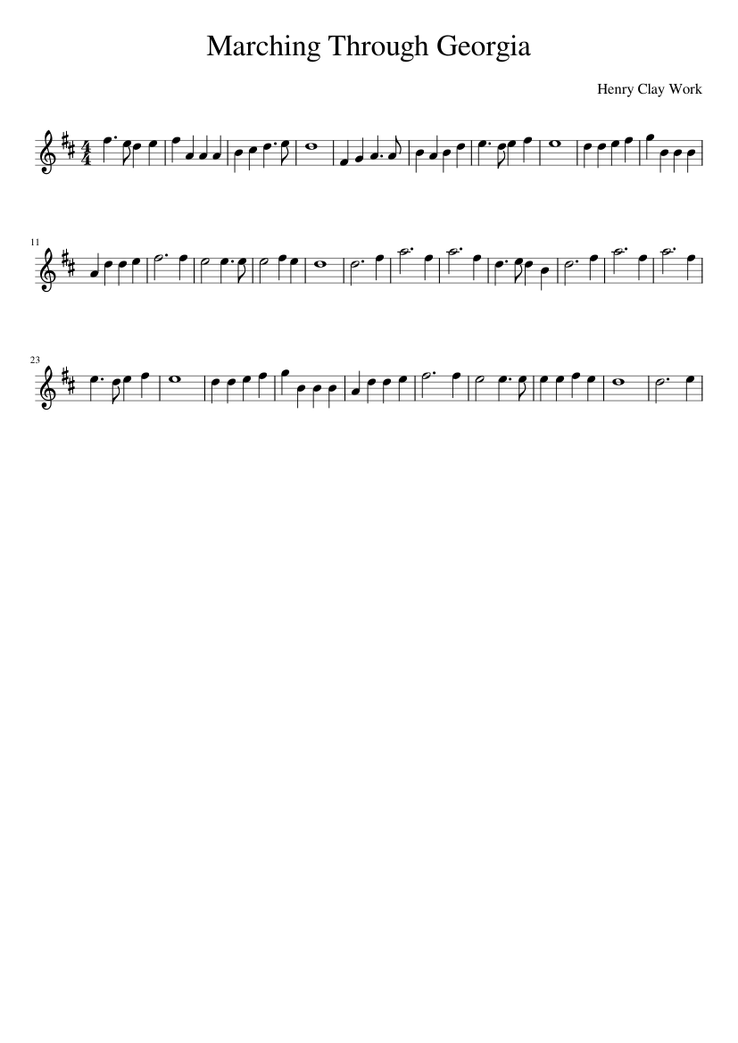 Marching Through Georgia