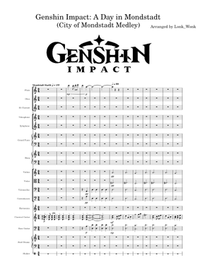 Genshin impact lyre songs notes