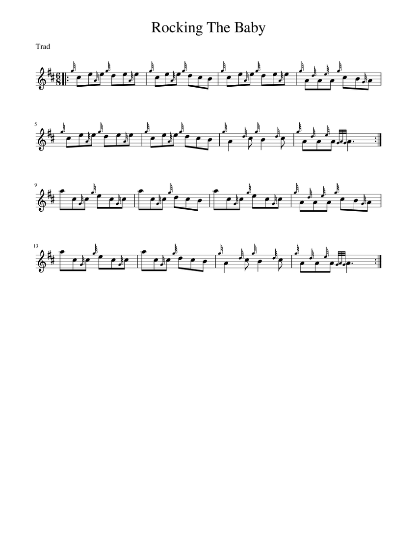 Rocking The Baby Sheet music for Piano (Solo) | Musescore.com