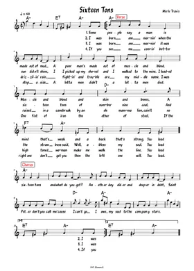 Free Tennessee Ernie Ford sheet music | Download PDF or print on  Musescore.com
