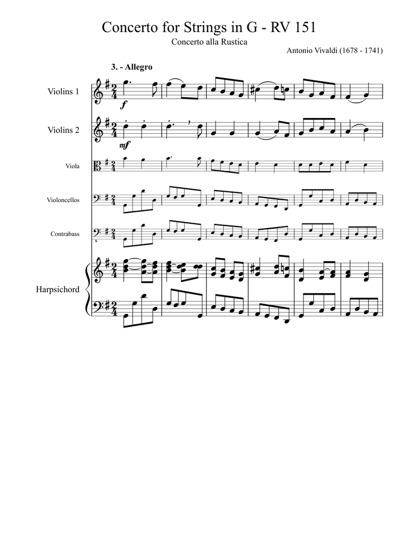 Vivaldi Rustica Vivaldi Rustica