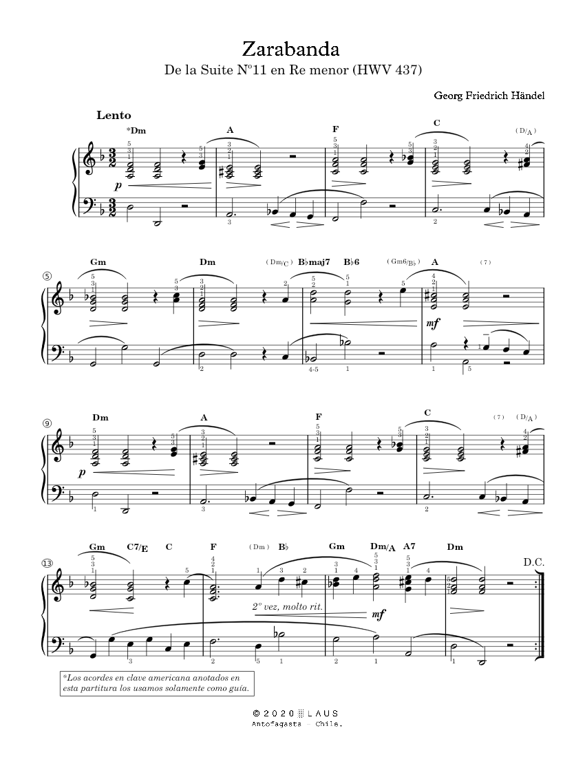 Suite in D minor HWV 437