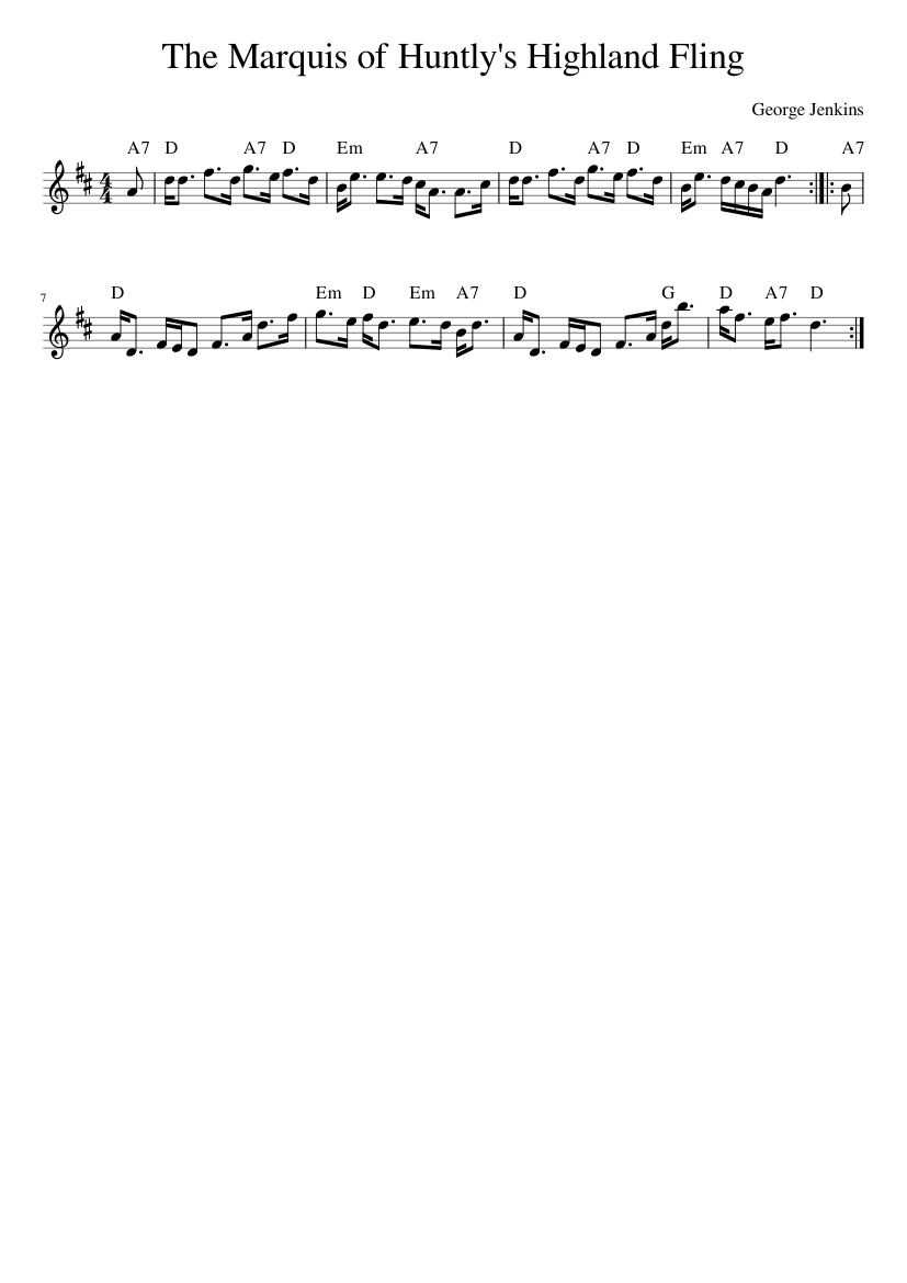 The Marquis of Huntly's Highland Fling