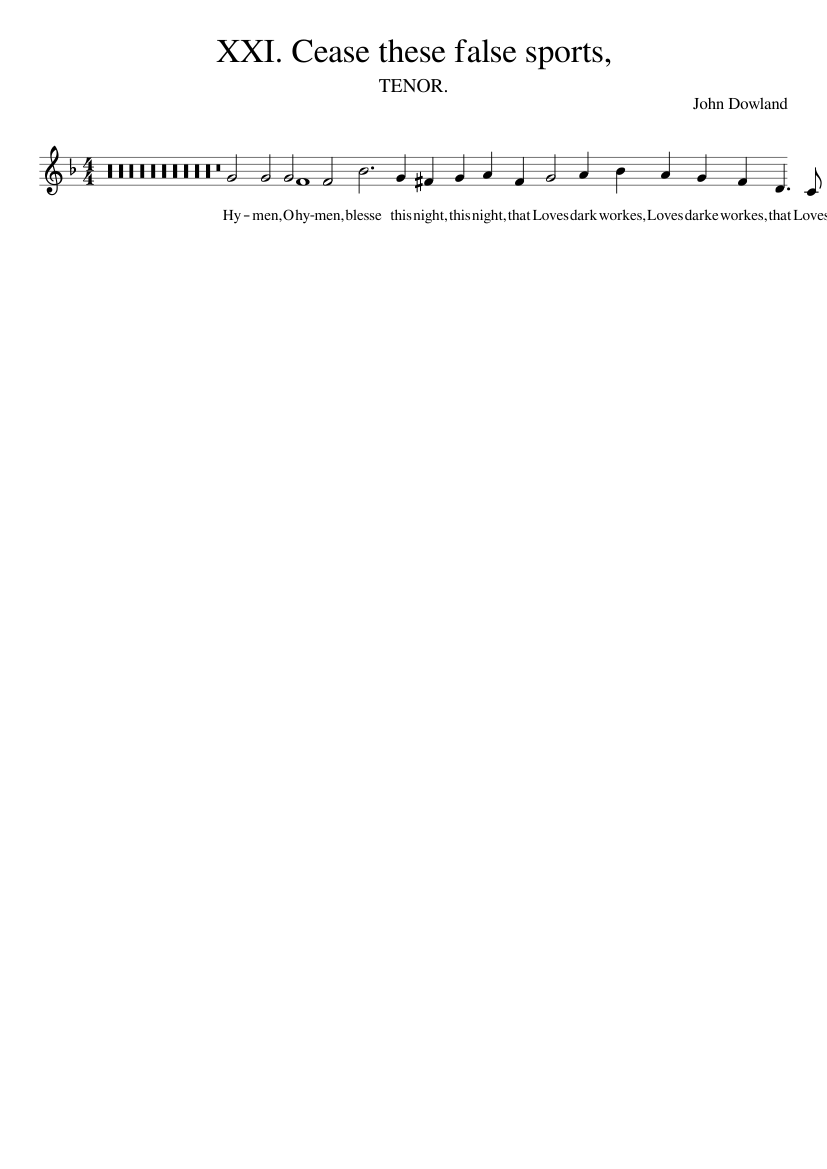 XXI. Cease these false sports