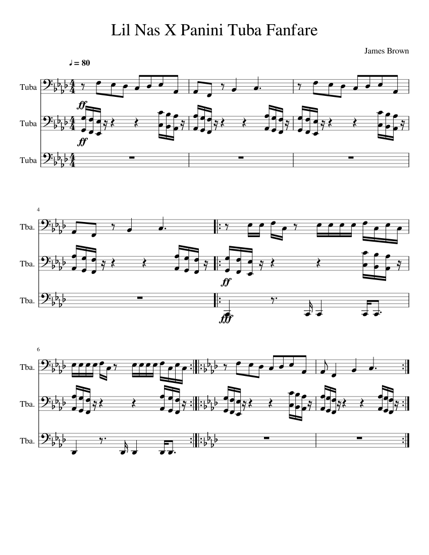 Lil Nas X Panini Tuba Fanfare