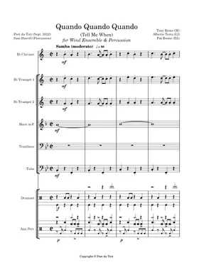 Free Quando Quando Quando by Tony Renis sheet music | Download PDF or print  on Musescore.com