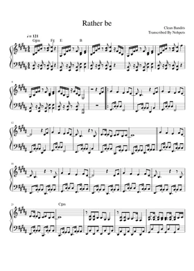 Free Clean Bandit sheet music | Download PDF or print on Musescore.com
