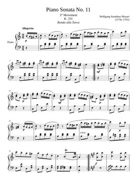 Free Wolfgang Amadeus Mozart sheet music | Download PDF or print on  Musescore.com