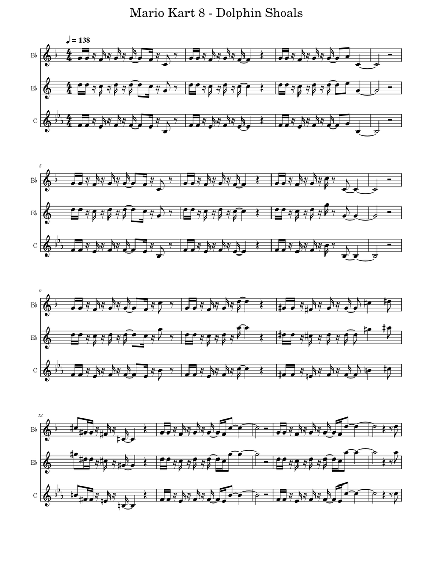 Mario Kart Lick Dolphin Shoals Sheet music for Piano, (In B