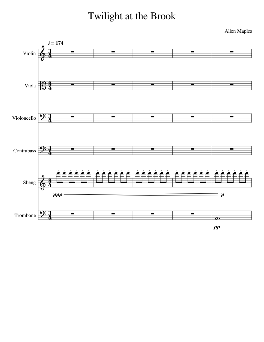 Twilight by the Brook