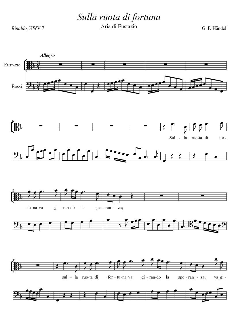 Sulla ruota di fortuna - Aria of Eustazio