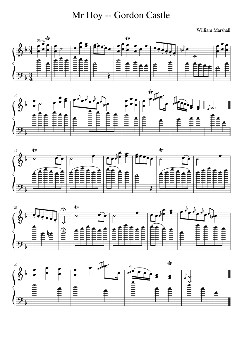 Mr Hoy -- Gordon Castle