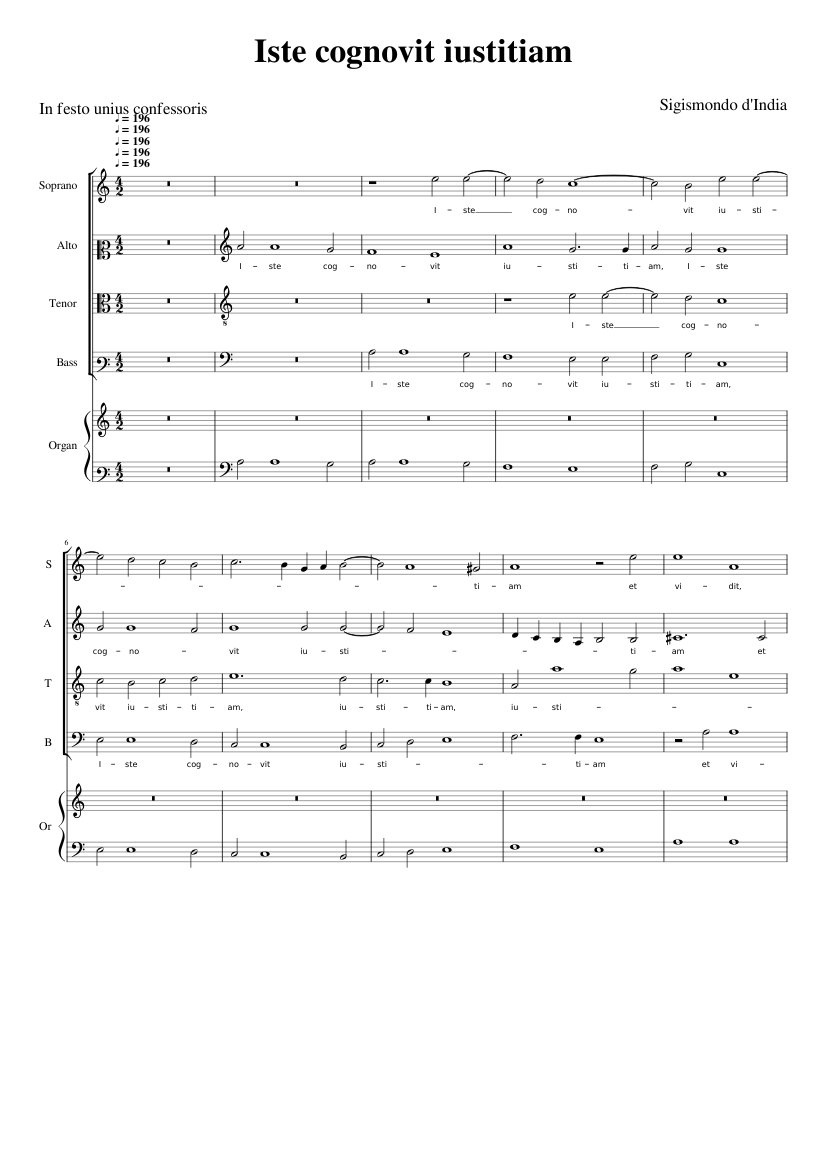 Iste cognovit iustitiam