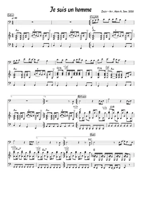Free Zazie sheet music | Download PDF or print on Musescore.com