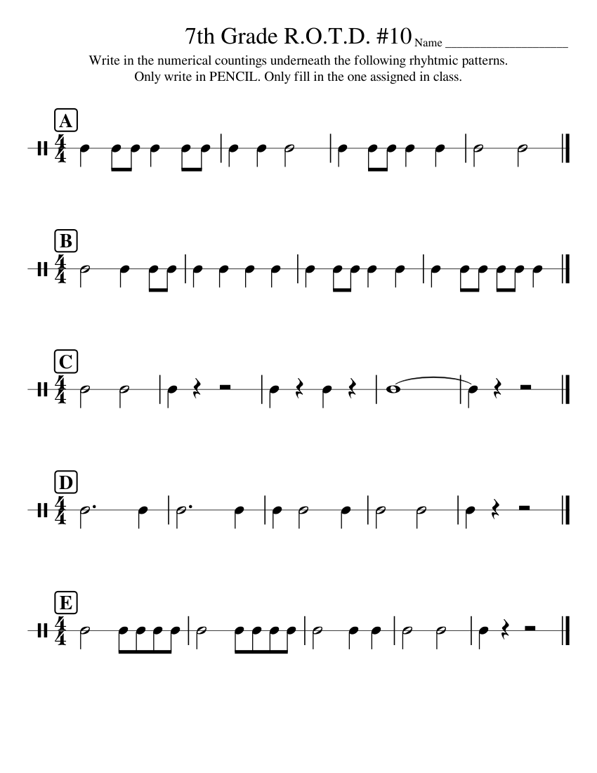7th Grade R.O.T.D. #10 - piano tutorial