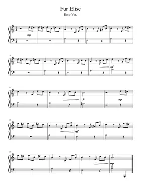 Free Easy Piano Sheet Music for Beginners in PDF