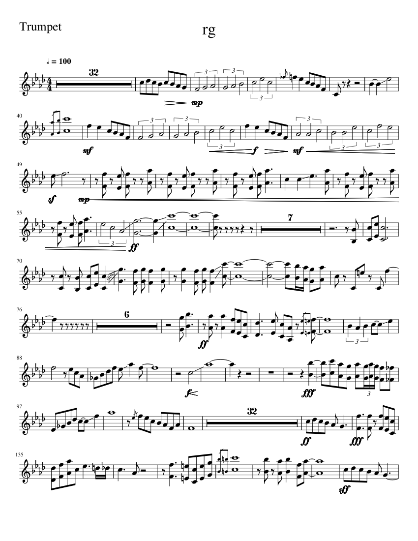 Zach Jazz Trumpet Sheet music for Trumpet (In B Flat) (Solo ...